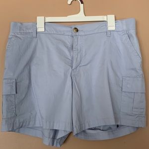 2 pair pale blue Lee regular short mid rise shorts.